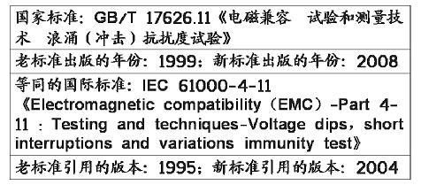 電壓暫降、短時中斷和電壓變化抗擾度試驗