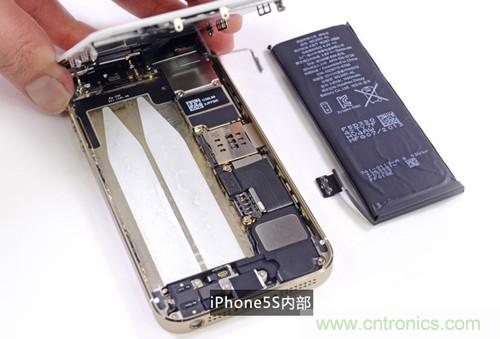 土豪金iPhone 5S拆解：內部結構升級，維修難度增加
