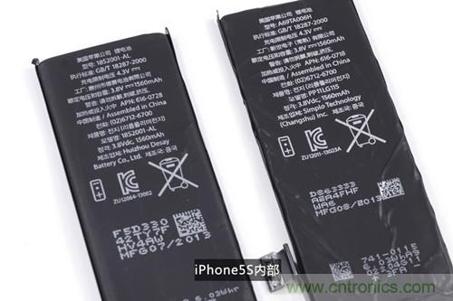 土豪金iPhone 5S拆解：內部結構升級，維修難度增加