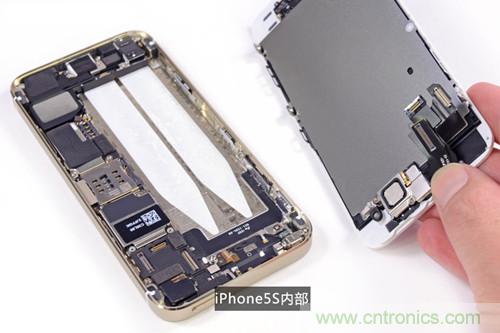 土豪金iPhone 5S拆解：內部結構升級，維修難度增加