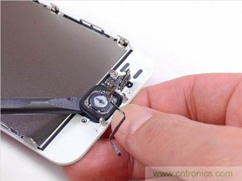 土豪金iPhone 5S拆解：內部結構升級，維修難度增加