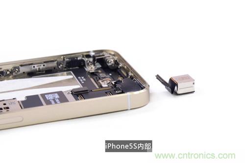 土豪金iPhone 5S拆解：內部結構升級，維修難度增加