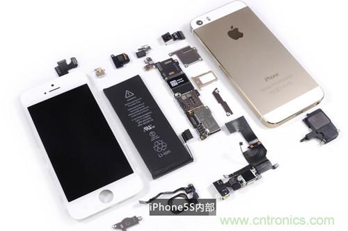 土豪金iPhone 5S拆解：內部結構升級，維修難度增加