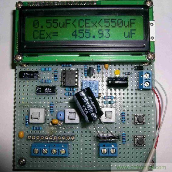 DIY集電容、電感和頻率為一體的測量儀器