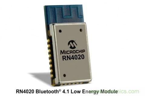 Microchip公司的RN4020模塊集成了包括天線在內完整的低功耗藍牙射頻電路。RN4020采用密封的10mm x17mm x 2mm封裝，內置有板載陶瓷天線、2.4GHz的低功耗藍牙收發器、帶完整的嵌入式低功耗藍牙協議棧的微控制器以及UART和USB接口。