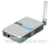 圖1：Linksys WPS54G打印服務器。