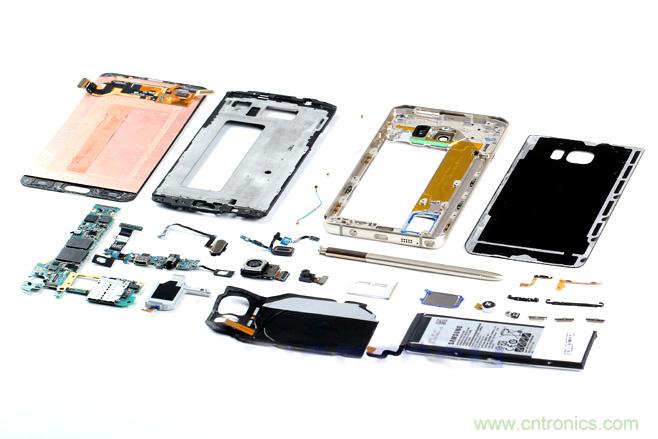 Galaxy Note5拆解，與S系列差距日漸模糊