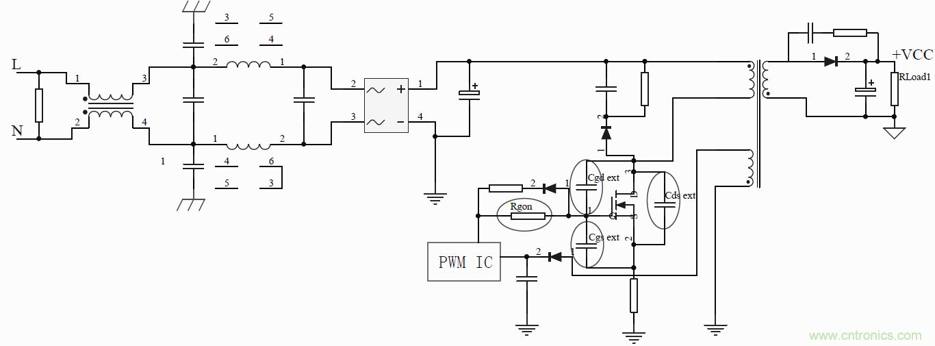 如何改善開關電源電路的EMI特性？