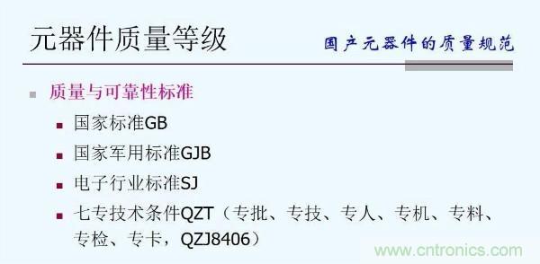 元器件應用可靠性如何保證，都要學習航天經驗嗎？