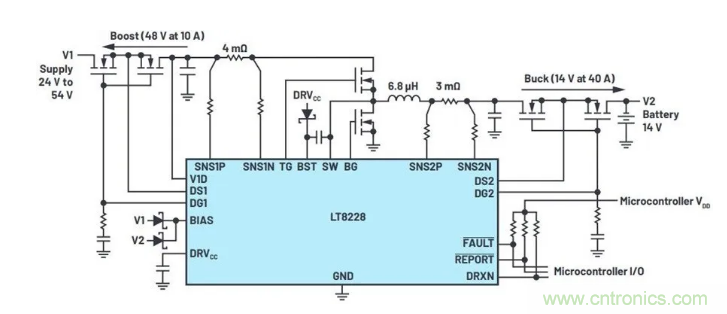 簡化雙電池電源系統，48 V/12 V汽車應用指日可待