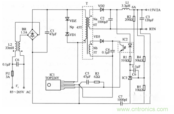 六款簡單的開關電源電路設計，內附原理圖詳解