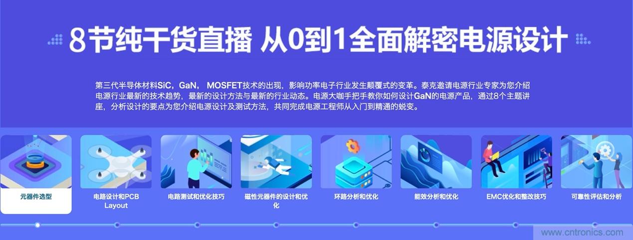致工程師系列之三：高效GaN電源設計八部曲，泰克系列視頻課堂實操秘籍