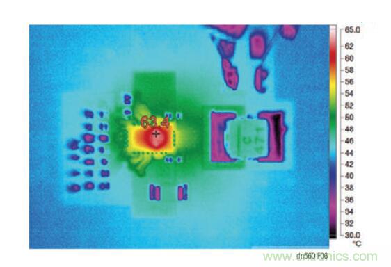 高效率、15V 軌至軌輸出同步降壓型穩壓器能提供或吸收 5A