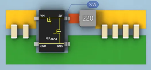 SW與電感之間的鋪銅面積越大越好嗎？