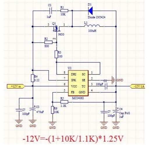 如何從正電壓電源獲得負電壓，正電壓轉負電壓的方法圖解