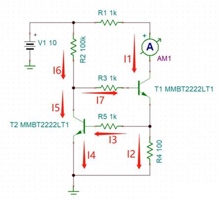 2個NPN三極管組成的恒流電路，如何工作？