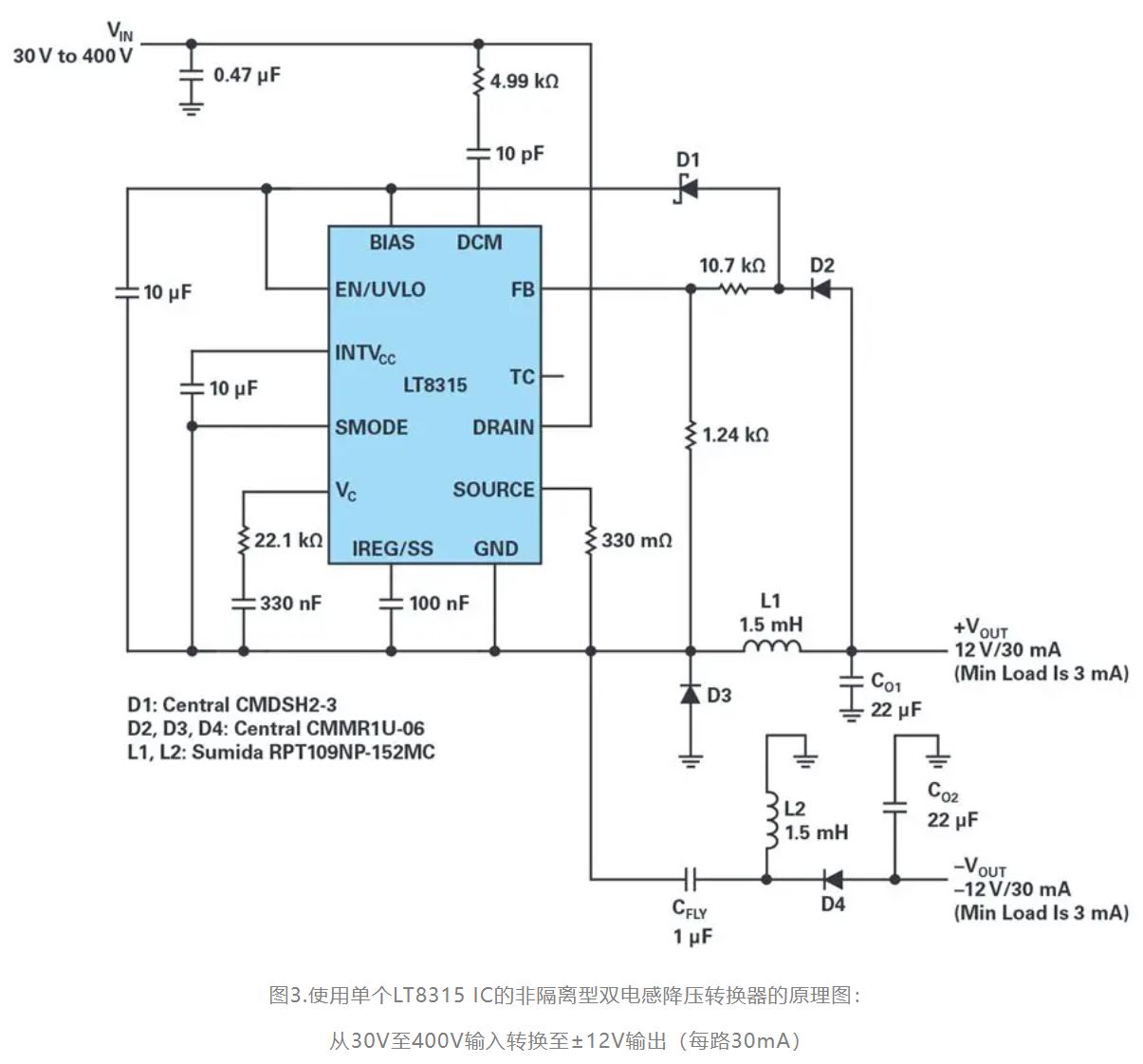 單個IC也能構建緊湊、高效的雙極性穩壓器