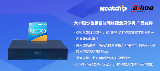 瑞芯微與大華股份聯合發布新一代NVR產品，助力安防后端市場智能化升級
